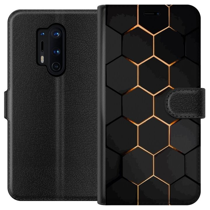 Portemonnee-hoesje voor OnePlus 8 Pro met Luxe Patroon ontwerp in de groep SMARTPHONE & TABLETS / Mobielbescherming / OnePlus bij TP E-commerce Nordic AB (A56877)