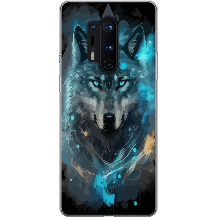 Mobiele hoes voor OnePlus 8 Pro met Wolf ontwerp in de groep SMARTPHONE & TABLETS / Mobielbescherming / OnePlus bij TP E-commerce Nordic AB (A56884)