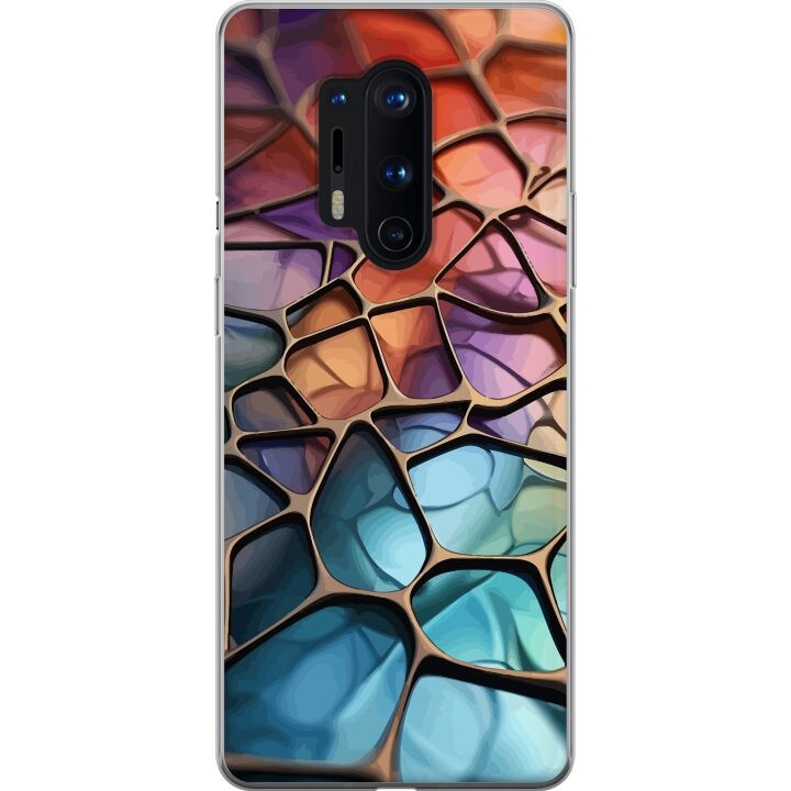 Mobiele hoes voor OnePlus 8 Pro met Metallic patroon ontwerp in de groep SMARTPHONE & TABLETS / Mobielbescherming / OnePlus bij TP E-commerce Nordic AB (A56889)