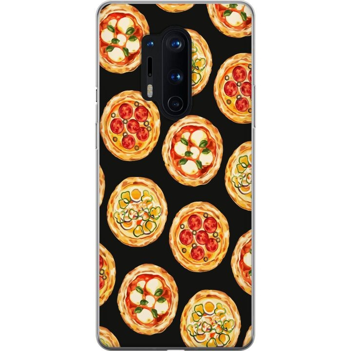 Mobiele hoes voor OnePlus 8 Pro met Pizza ontwerp in de groep SMARTPHONE & TABLETS / Mobielbescherming / OnePlus bij TP E-commerce Nordic AB (A56892)