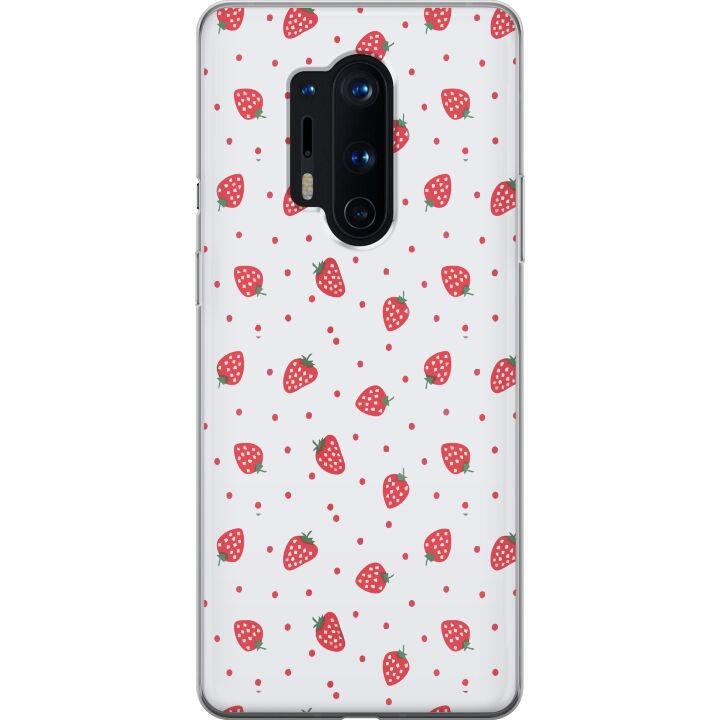 Mobiele hoes voor OnePlus 8 Pro met Aardbeien ontwerp in de groep SMARTPHONE & TABLETS / Mobielbescherming / OnePlus bij TP E-commerce Nordic AB (A56896)