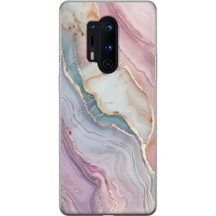 Mobiele hoes voor OnePlus 8 Pro met Marmer ontwerp in de groep SMARTPHONE & TABLETS / Mobielbescherming / OnePlus bij TP E-commerce Nordic AB (A56901)