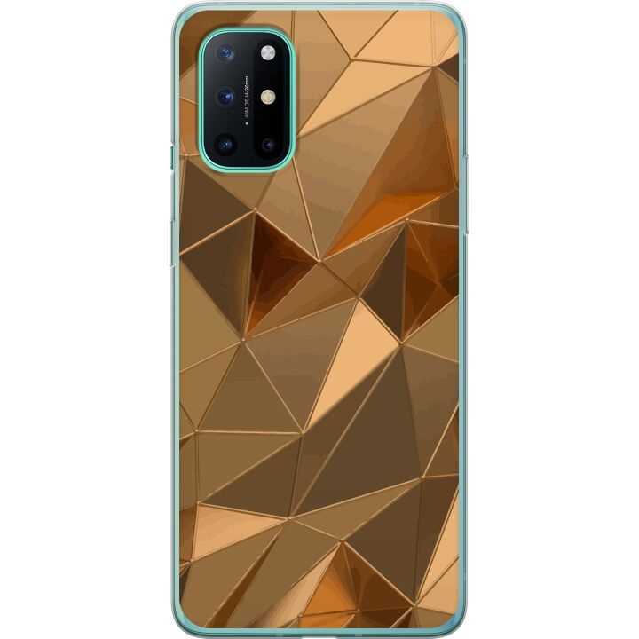 Mobiele hoes voor OnePlus 8T met 3D Goud ontwerp in de groep SMARTPHONE & TABLETS / Mobielbescherming / OnePlus bij TP E-commerce Nordic AB (A56957)