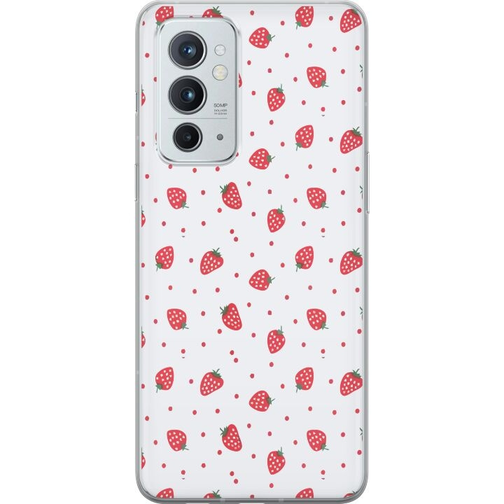 Mobiele hoes voor OnePlus 9RT 5G met Aardbeien ontwerp in de groep SMARTPHONE & TABLETS / Mobielbescherming / OnePlus bij TP E-commerce Nordic AB (A57085)