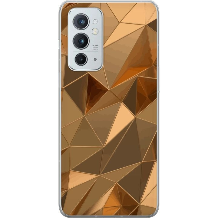 Mobiele hoes voor OnePlus 9RT 5G met 3D Goud ontwerp in de groep SMARTPHONE & TABLETS / Mobielbescherming / OnePlus bij TP E-commerce Nordic AB (A57092)