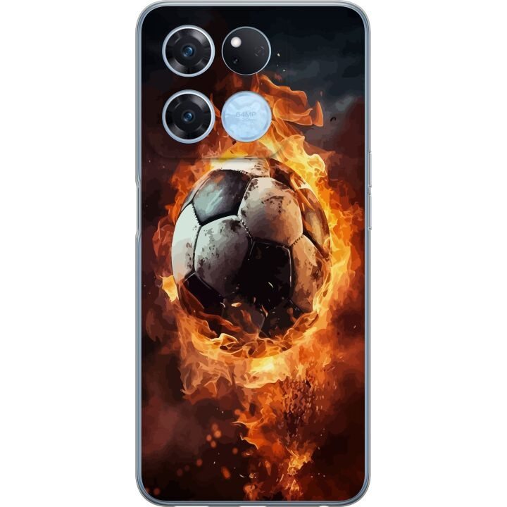 Mobiele hoes voor OnePlus Ace Racing met Voetbal ontwerp in de groep SMARTPHONE & TABLETS / Mobielbescherming / OnePlus bij TP E-commerce Nordic AB (A57143)