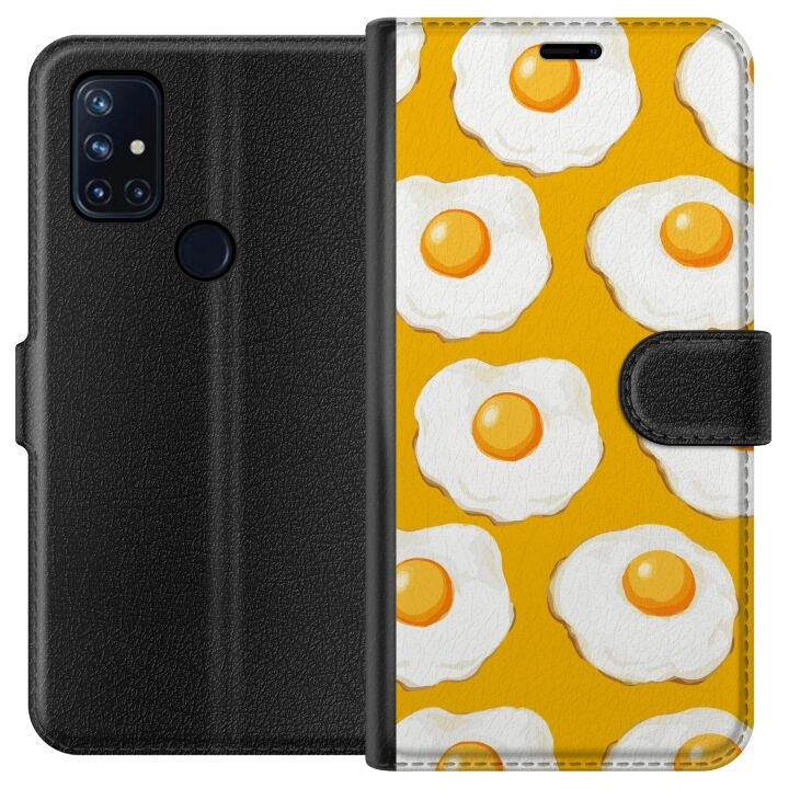 Portemonnee-hoesje voor OnePlus Nord N10 5G met Gebakken ei ontwerp in de groep SMARTPHONE & TABLETS / Mobielbescherming / OnePlus bij TP E-commerce Nordic AB (A57205)