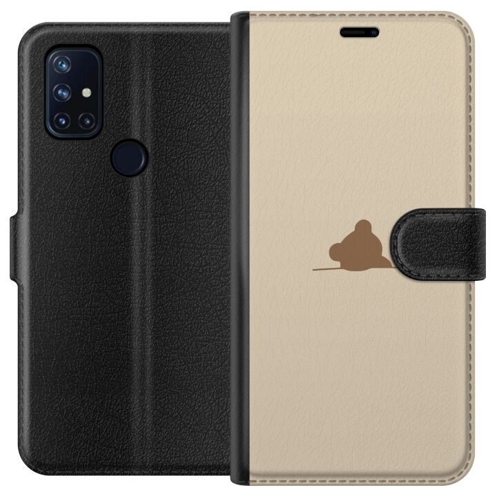 Portemonnee-hoesje voor OnePlus Nord N10 5G met Nalle ontwerp in de groep SMARTPHONE & TABLETS / Mobielbescherming / OnePlus bij TP E-commerce Nordic AB (A57223)