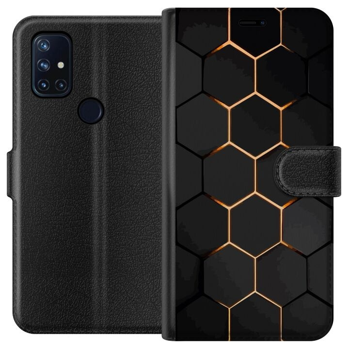 Portemonnee-hoesje voor OnePlus Nord N10 5G met Luxe Patroon ontwerp in de groep SMARTPHONE & TABLETS / Mobielbescherming / OnePlus bij TP E-commerce Nordic AB (A57228)