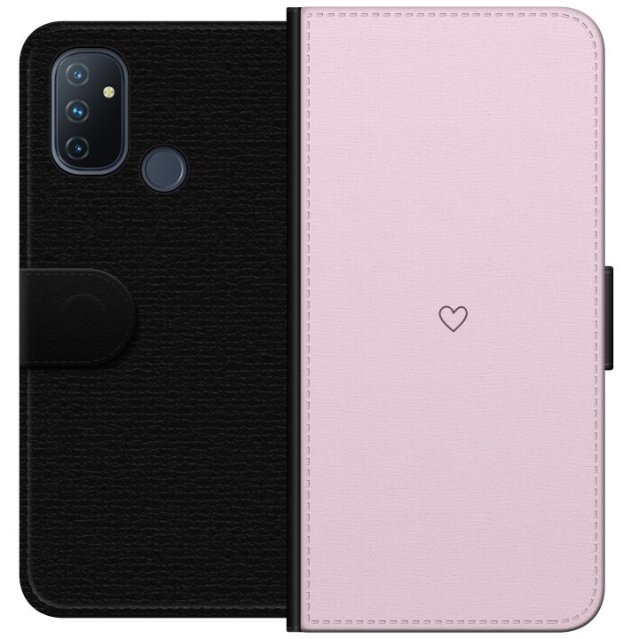 Portemonnee-hoesje voor OnePlus Nord N100 met Hart ontwerp in de groep SMARTPHONE & TABLETS / Mobielbescherming / OnePlus bij TP E-commerce Nordic AB (A57276)