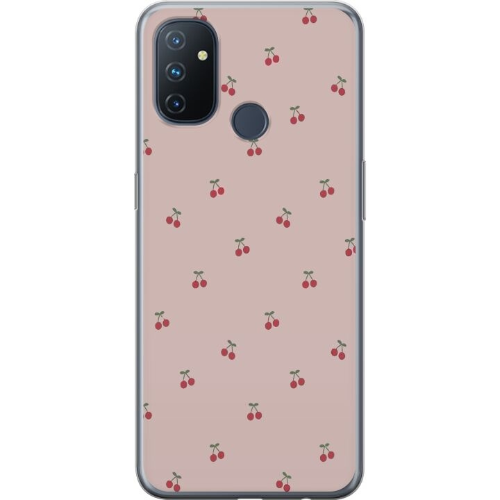 Mobiele hoes voor OnePlus Nord N100 met Kersen ontwerp in de groep SMARTPHONE & TABLETS / Mobielbescherming / OnePlus bij TP E-commerce Nordic AB (A57291)