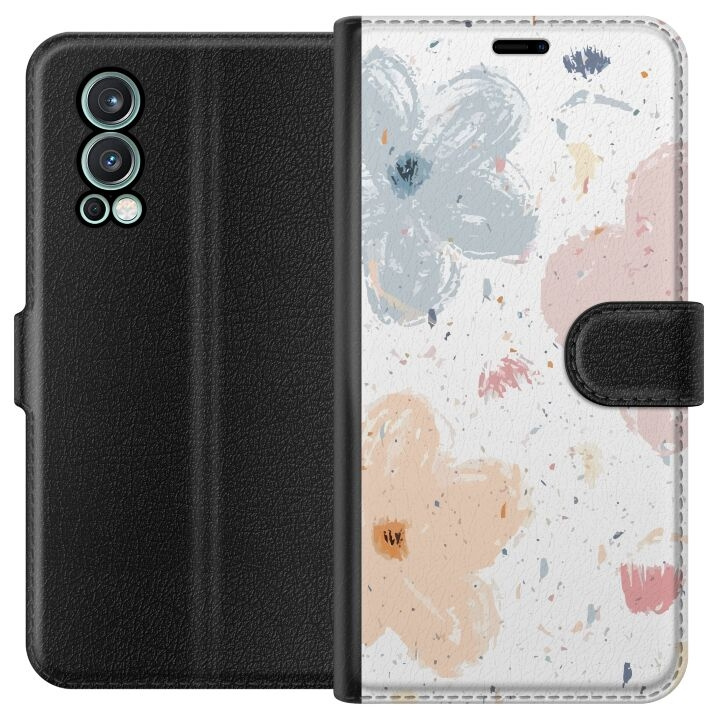 Portemonnee-hoesje voor OnePlus Nord 2 5G met Bloemen ontwerp in de groep SMARTPHONE & TABLETS / Mobielbescherming / OnePlus bij TP E-commerce Nordic AB (A57323)