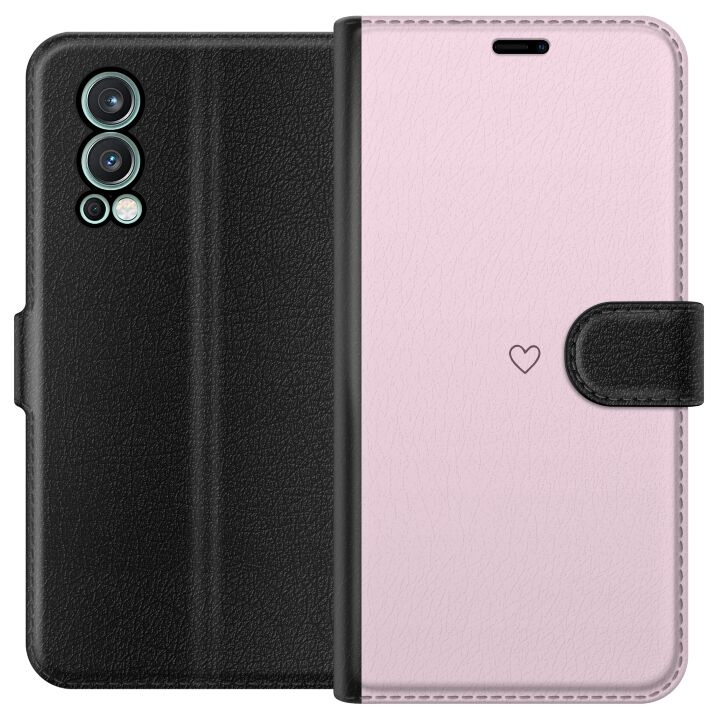 Portemonnee-hoesje voor OnePlus Nord 2 5G met Hart ontwerp in de groep SMARTPHONE & TABLETS / Mobielbescherming / OnePlus bij TP E-commerce Nordic AB (A57330)