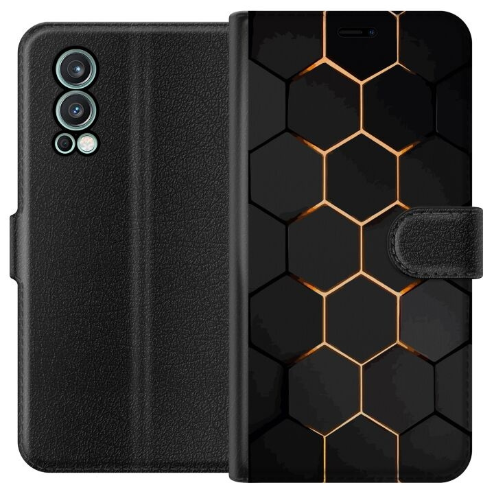 Portemonnee-hoesje voor OnePlus Nord 2 5G met Luxe Patroon ontwerp in de groep SMARTPHONE & TABLETS / Mobielbescherming / OnePlus bij TP E-commerce Nordic AB (A57336)