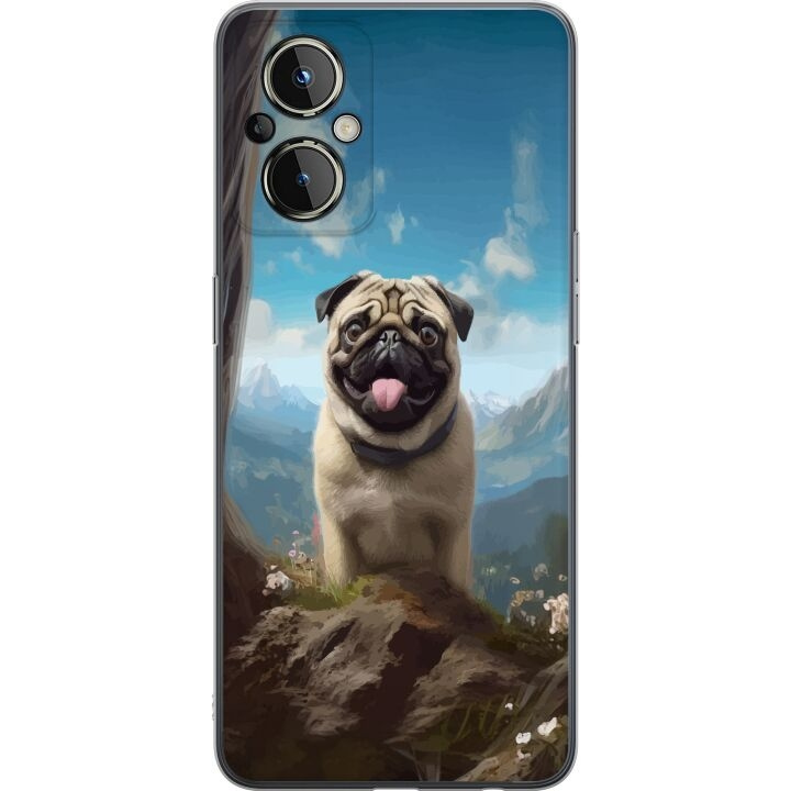 Mobiele hoes voor OnePlus Nord N20 5G met Blije Hond ontwerp in de groep SMARTPHONE & TABLETS / Mobielbescherming / OnePlus bij TP E-commerce Nordic AB (A57383)