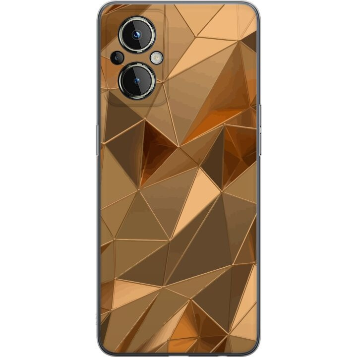 Mobiele hoes voor OnePlus Nord N20 5G met 3D Goud ontwerp in de groep SMARTPHONE & TABLETS / Mobielbescherming / OnePlus bij TP E-commerce Nordic AB (A57389)