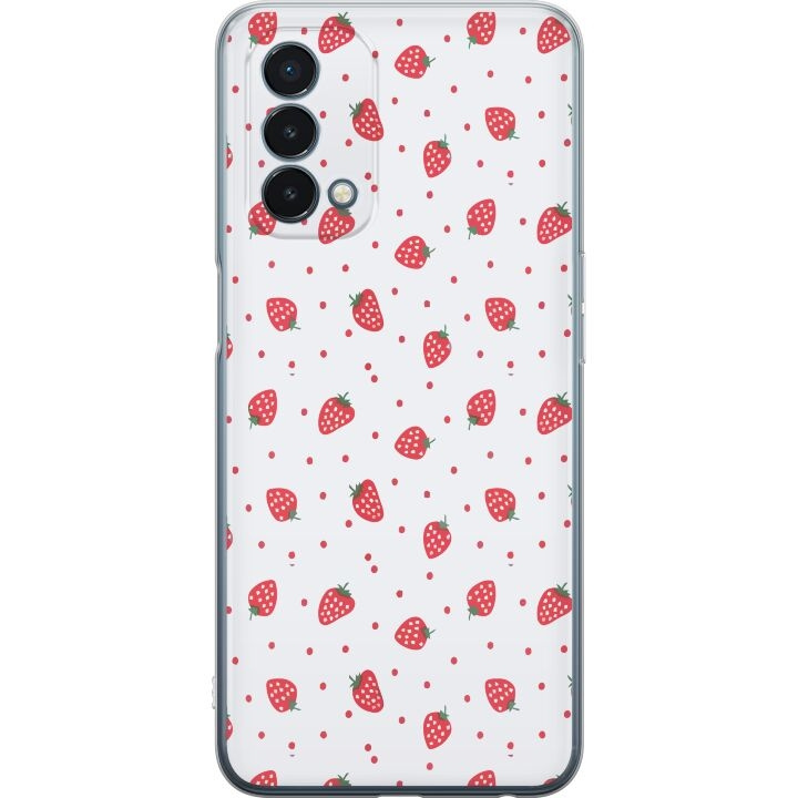 Mobiele hoes voor OnePlus Nord N200 5G met Aardbeien ontwerp in de groep SMARTPHONE & TABLETS / Mobielbescherming / OnePlus bij TP E-commerce Nordic AB (A57409)