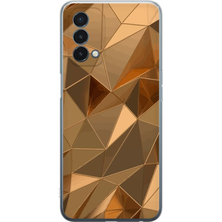 Mobiele hoes voor OnePlus Nord N200 5G met 3D Goud ontwerp in de groep SMARTPHONE & TABLETS / Mobielbescherming / OnePlus bij TP E-commerce Nordic AB (A57416)