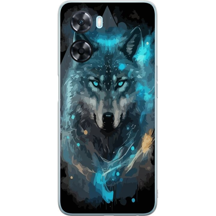 Mobiele hoes voor OnePlus Nord N20 SE met Wolf ontwerp in de groep SMARTPHONE & TABLETS / Mobielbescherming / OnePlus bij TP E-commerce Nordic AB (A57451)