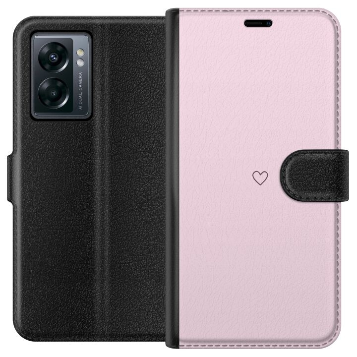 Portemonnee-hoesje voor OnePlus Nord N300 met Hart ontwerp in de groep SMARTPHONE & TABLETS / Mobielbescherming / OnePlus bij TP E-commerce Nordic AB (A57519)