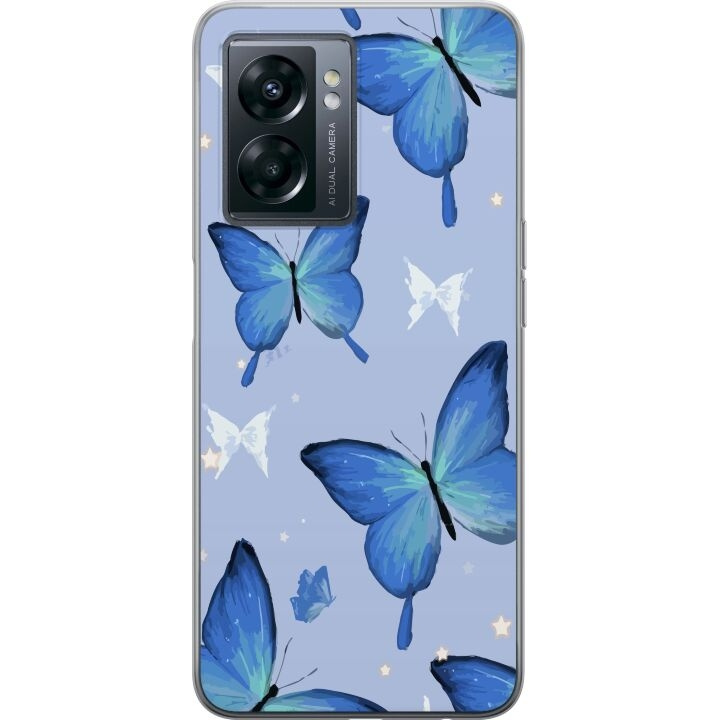 Mobiele hoes voor OnePlus Nord N300 met Blauwe vlinders ontwerp in de groep SMARTPHONE & TABLETS / Mobielbescherming / OnePlus bij TP E-commerce Nordic AB (A57543)