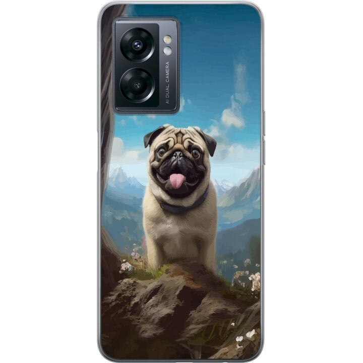 Mobiele hoes voor OnePlus Nord N300 met Blije Hond ontwerp in de groep SMARTPHONE & TABLETS / Mobielbescherming / OnePlus bij TP E-commerce Nordic AB (A57545)