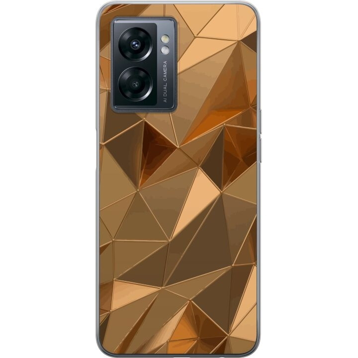 Mobiele hoes voor OnePlus Nord N300 met 3D Goud ontwerp in de groep SMARTPHONE & TABLETS / Mobielbescherming / OnePlus bij TP E-commerce Nordic AB (A57551)