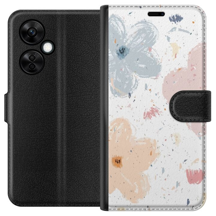 Portemonnee-hoesje voor OnePlus Nord CE3 met Bloemen ontwerp in de groep SMARTPHONE & TABLETS / Mobielbescherming / OnePlus bij TP E-commerce Nordic AB (A57674)