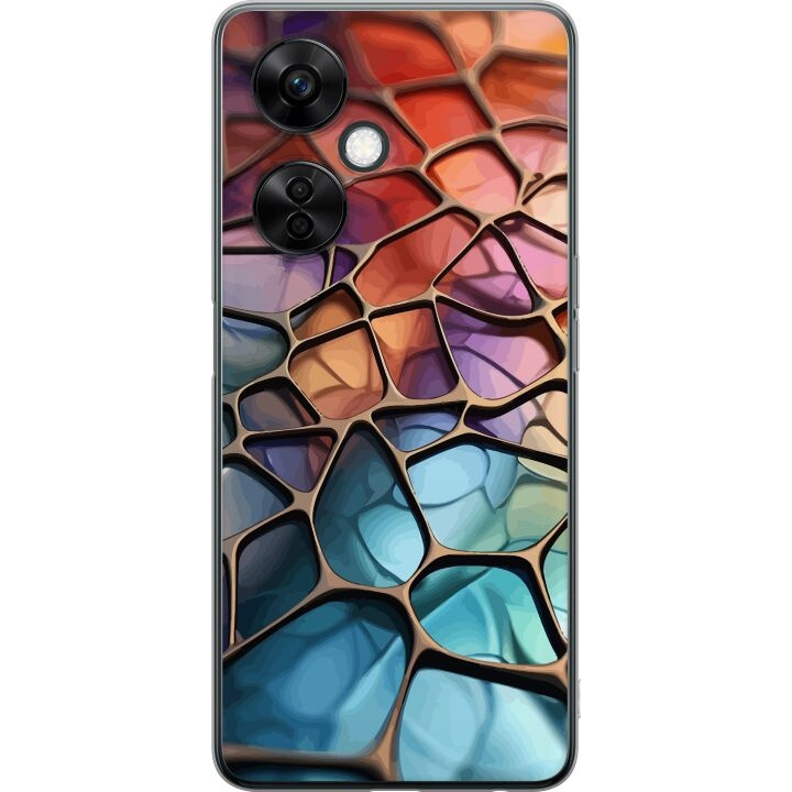 Mobiele hoes voor OnePlus Nord CE3 met Metallic patroon ontwerp in de groep SMARTPHONE & TABLETS / Mobielbescherming / OnePlus bij TP E-commerce Nordic AB (A57699)