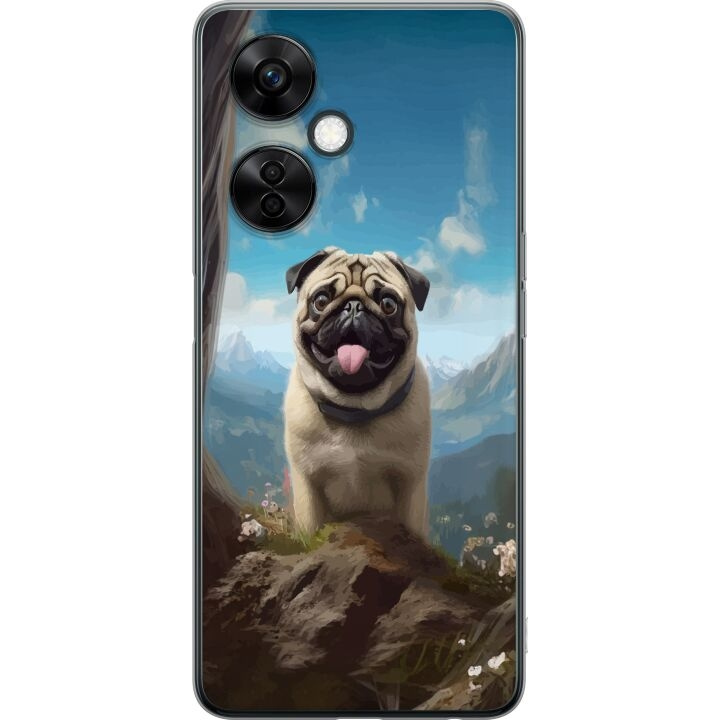 Mobiele hoes voor OnePlus Nord CE3 met Blije Hond ontwerp in de groep SMARTPHONE & TABLETS / Mobielbescherming / OnePlus bij TP E-commerce Nordic AB (A57707)