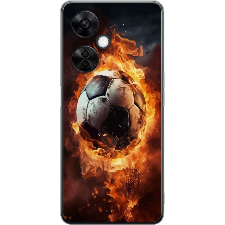 Mobiele hoes voor OnePlus Nord CE3 met Voetbal ontwerp in de groep SMARTPHONE & TABLETS / Mobielbescherming / OnePlus bij TP E-commerce Nordic AB (A57710)