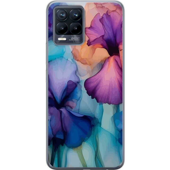 Mobiele hoes voor Realme 8 met Magische bloemen ontwerp in de groep SMARTPHONE & TABLETS / Mobielbescherming / Realme bij TP E-commerce Nordic AB (A57962)