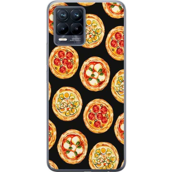 Mobiele hoes voor Realme 8 met Pizza ontwerp in de groep SMARTPHONE & TABLETS / Mobielbescherming / Realme bij TP E-commerce Nordic AB (A57972)