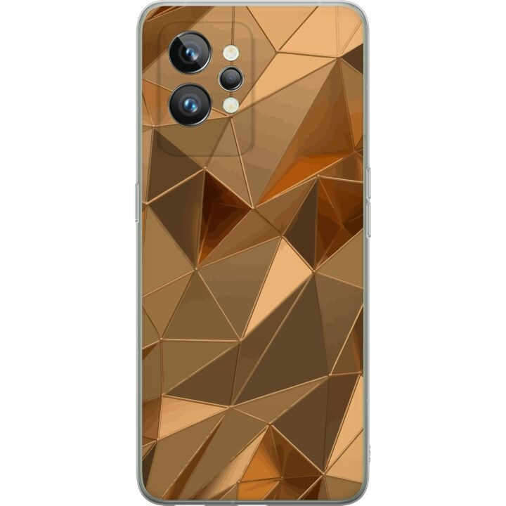 Mobiele hoes voor Realme GT2 Pro met 3D Goud ontwerp in de groep SMARTPHONE & TABLETS / Mobielbescherming / Realme bij TP E-commerce Nordic AB (A58064)