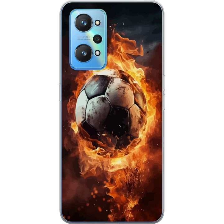 Mobiele hoes voor Realme GT Neo2 met Voetbal ontwerp in de groep SMARTPHONE & TABLETS / Mobielbescherming / Realme bij TP E-commerce Nordic AB (A58088)