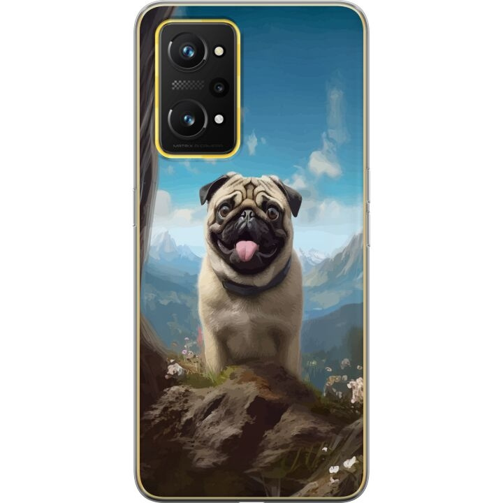 Mobiele hoes voor Realme GT Neo 3T met Blije Hond ontwerp in de groep SMARTPHONE & TABLETS / Mobielbescherming / Realme bij TP E-commerce Nordic AB (A58112)