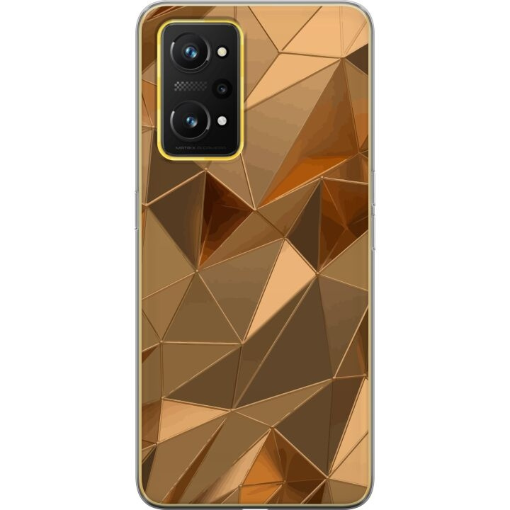 Mobiele hoes voor Realme GT Neo 3T met 3D Goud ontwerp in de groep SMARTPHONE & TABLETS / Mobielbescherming / Realme bij TP E-commerce Nordic AB (A58118)