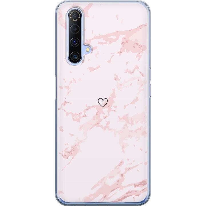 Mobiele hoes voor Realme X50 5G met Roze Hart ontwerp in de groep SMARTPHONE & TABLETS / Mobielbescherming / Realme bij TP E-commerce Nordic AB (A58144)