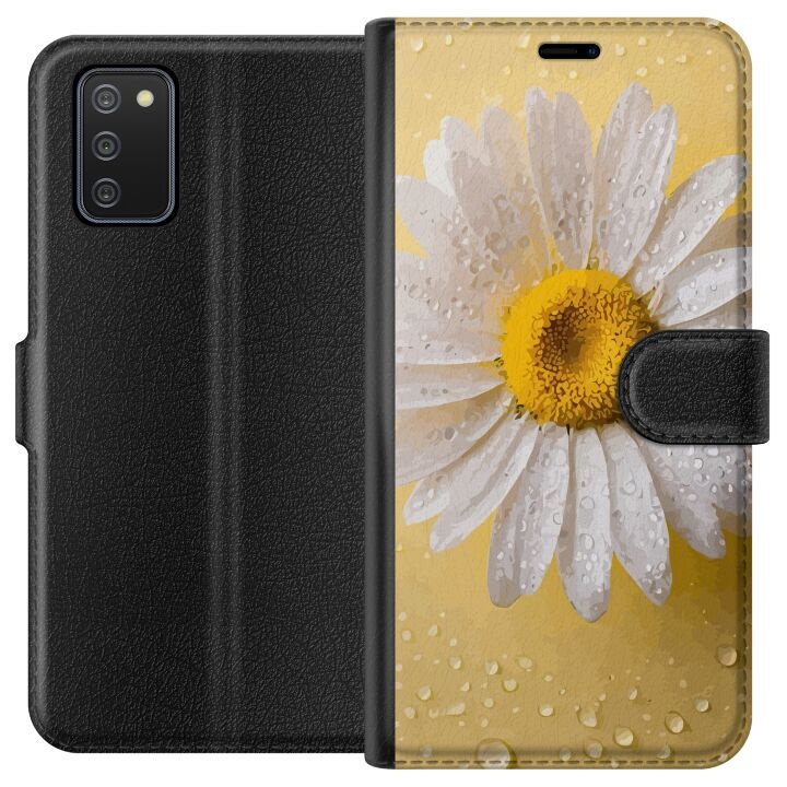 Portemonnee-hoesje voor Samsung Galaxy A02s met Porseleinbloem ontwerp in de groep SMARTPHONE & TABLETS / Mobielbescherming / Samsung bij TP E-commerce Nordic AB (A58148)