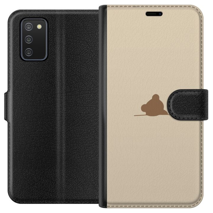 Portemonnee-hoesje voor Samsung Galaxy A02s met Nalle ontwerp in de groep SMARTPHONE & TABLETS / Mobielbescherming / Samsung bij TP E-commerce Nordic AB (A58168)