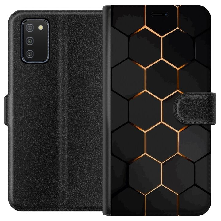 Portemonnee-hoesje voor Samsung Galaxy A02s met Luxe Patroon ontwerp in de groep SMARTPHONE & TABLETS / Mobielbescherming / Samsung bij TP E-commerce Nordic AB (A58173)