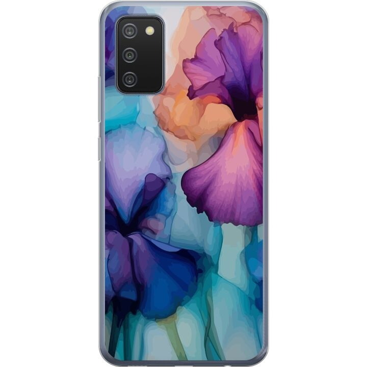 Mobiele hoes voor Samsung Galaxy A02s met Magische bloemen ontwerp in de groep SMARTPHONE & TABLETS / Mobielbescherming / Samsung bij TP E-commerce Nordic AB (A58178)