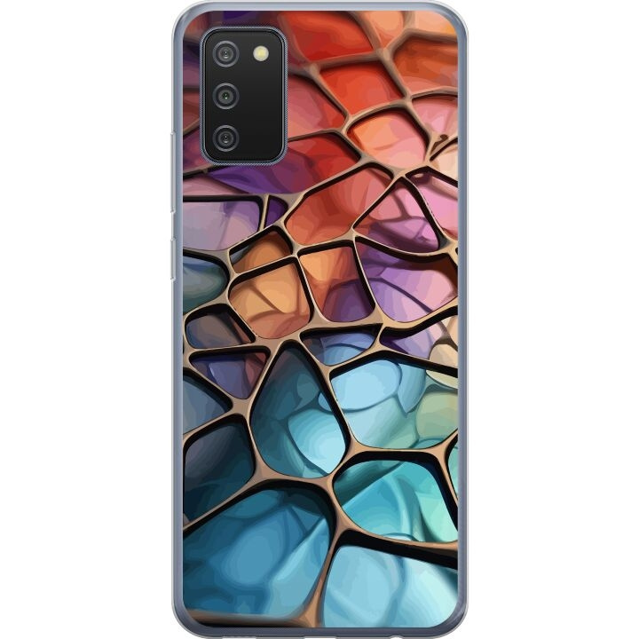 Mobiele hoes voor Samsung Galaxy A02s met Metallic patroon ontwerp in de groep SMARTPHONE & TABLETS / Mobielbescherming / Samsung bij TP E-commerce Nordic AB (A58185)