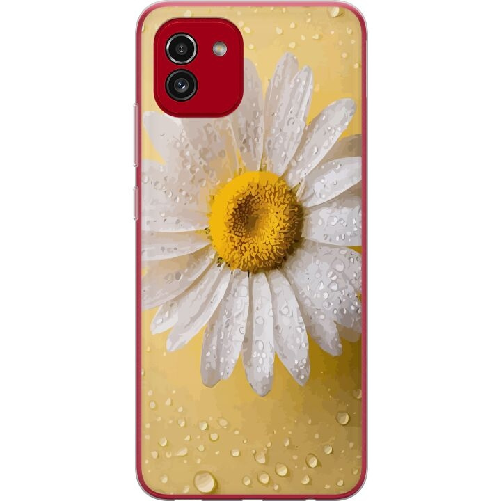 Mobiele hoes voor Samsung Galaxy A03 met Porseleinbloem ontwerp in de groep SMARTPHONE & TABLETS / Mobielbescherming / Samsung bij TP E-commerce Nordic AB (A58229)