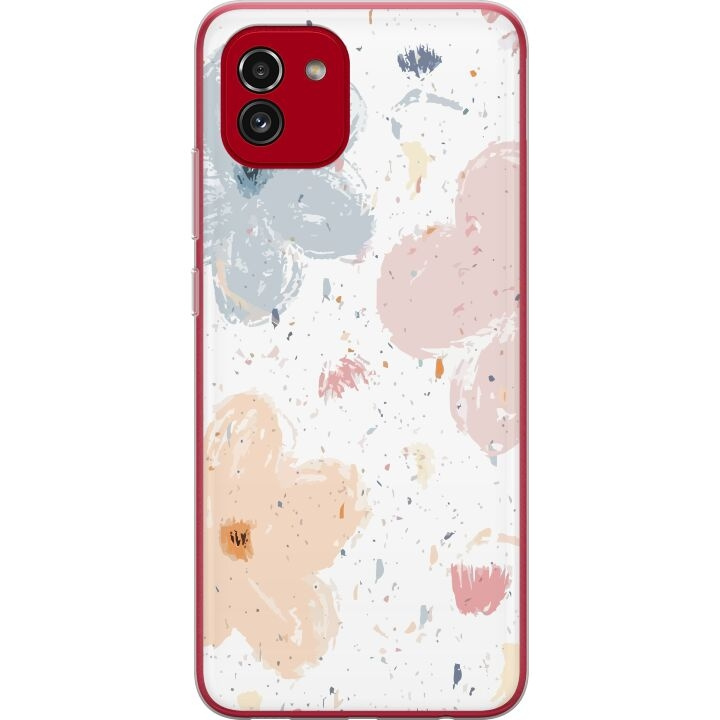 Mobiele hoes voor Samsung Galaxy A03 met Bloemen ontwerp in de groep SMARTPHONE & TABLETS / Mobielbescherming / Samsung bij TP E-commerce Nordic AB (A58241)