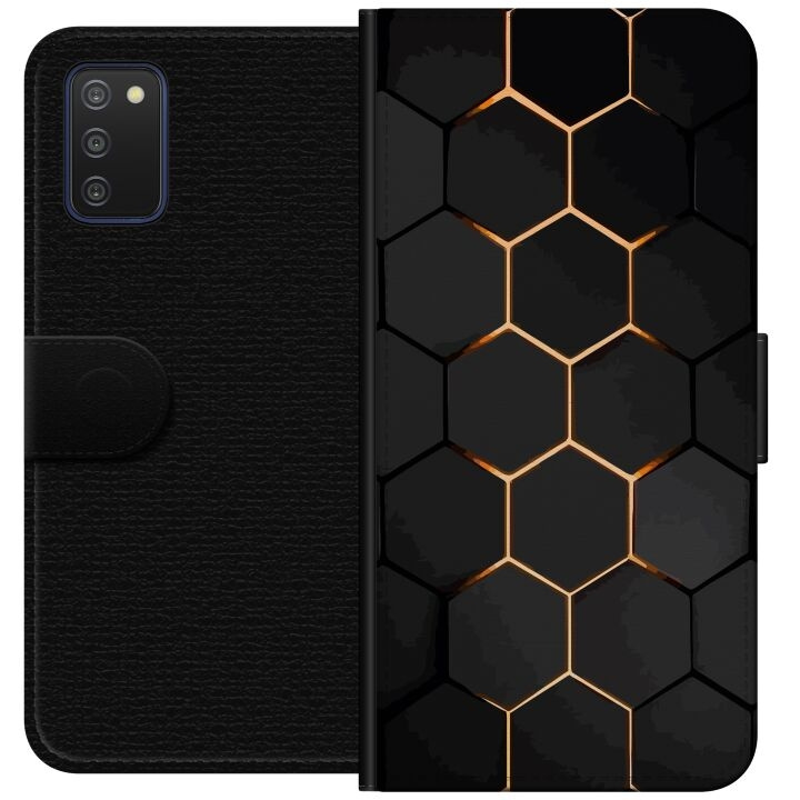 Portemonnee-hoesje voor Samsung Galaxy A03s met Luxe Patroon ontwerp in de groep SMARTPHONE & TABLETS / Mobielbescherming / Samsung bij TP E-commerce Nordic AB (A58281)