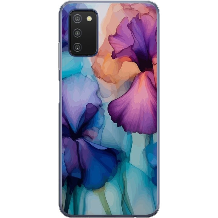 Mobiele hoes voor Samsung Galaxy A03s met Magische bloemen ontwerp in de groep SMARTPHONE & TABLETS / Mobielbescherming / Samsung bij TP E-commerce Nordic AB (A58286)