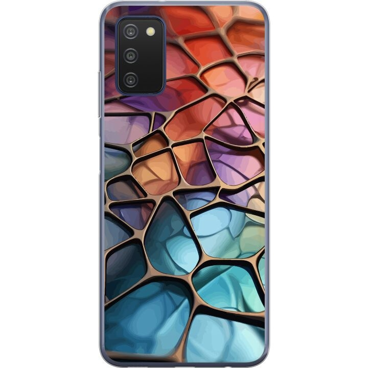 Mobiele hoes voor Samsung Galaxy A03s met Metallic patroon ontwerp in de groep SMARTPHONE & TABLETS / Mobielbescherming / Samsung bij TP E-commerce Nordic AB (A58293)