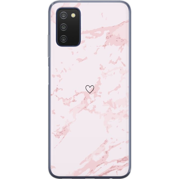 Mobiele hoes voor Samsung Galaxy A03s met Roze Hart ontwerp in de groep SMARTPHONE & TABLETS / Mobielbescherming / Samsung bij TP E-commerce Nordic AB (A58306)