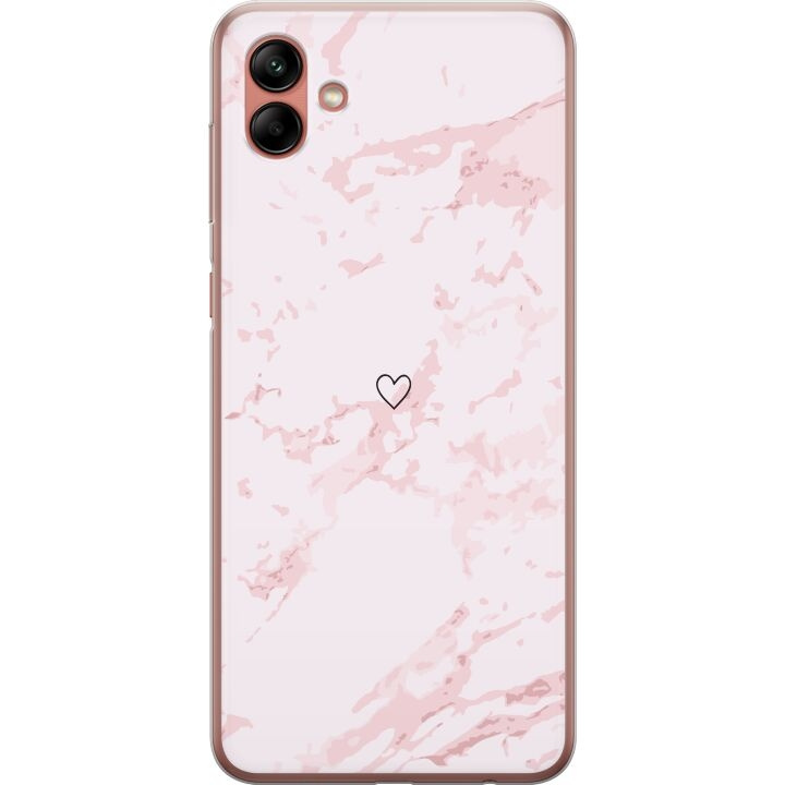 Mobiele hoes voor Samsung Galaxy A04 met Roze Hart ontwerp in de groep SMARTPHONE & TABLETS / Mobielbescherming / Samsung bij TP E-commerce Nordic AB (A58333)